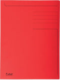 Exacompta 50x forever® bedrukte map met 3 kleppen - 280gm2 - 24x32 cm voor a4 - rood - 448003e