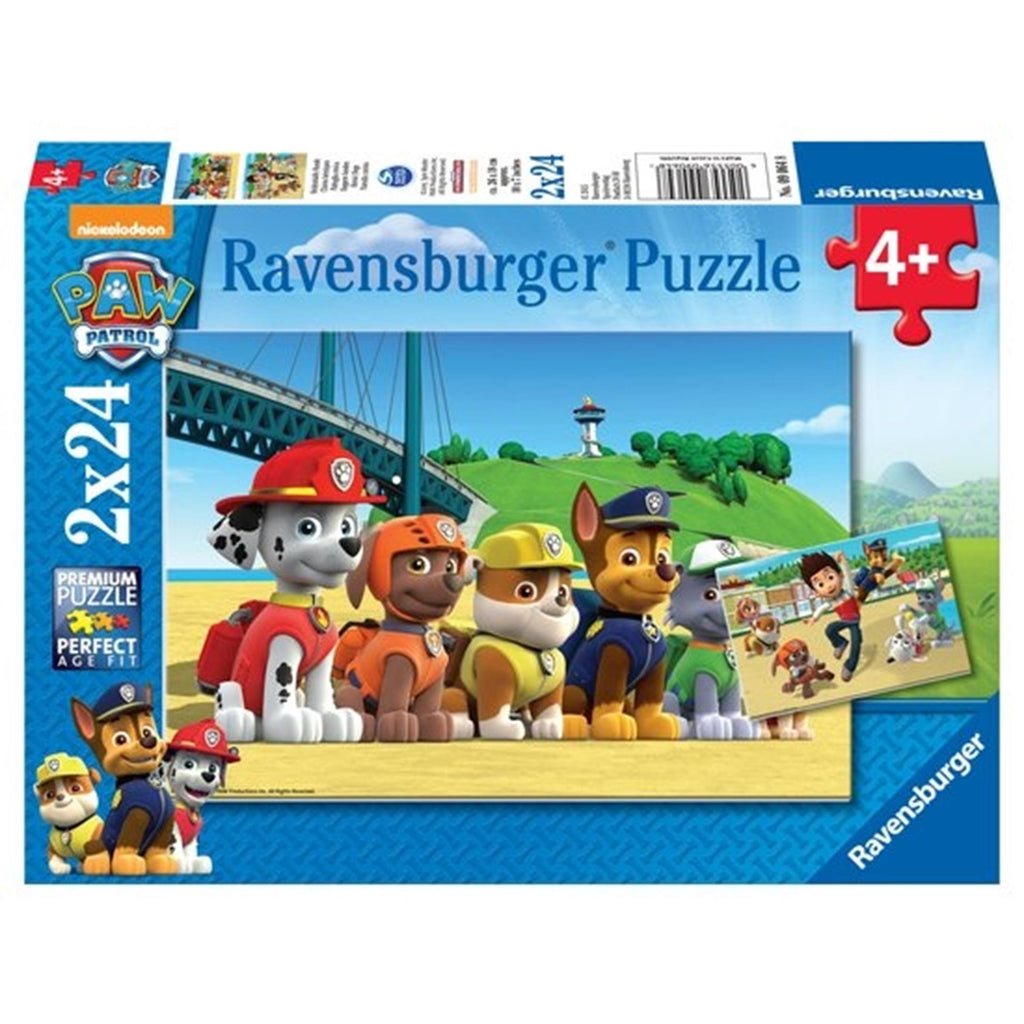 Ravensburger Paw Patrol Puzzle - Mutige Hunde, 2x24 Teile.