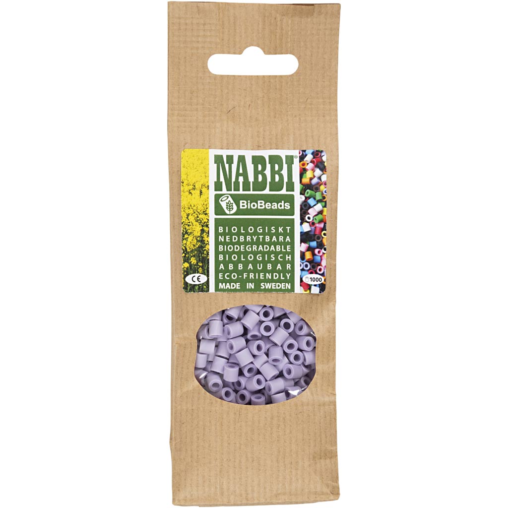 Creativ Company Nabbi Biobeads 5x5mm lila - 1000 Stück.