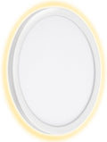 Telefunken - nizza - led wandlamp buiten, ip44, 4000k, 15w, ø28cm, wit
