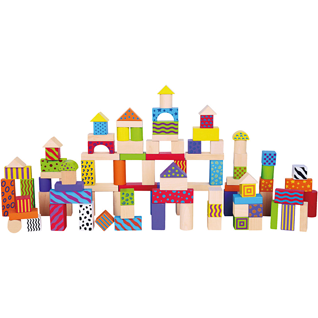 Vigatoys https: www.cchobby.nl viga-houten-blokken-met-patroon-afm-3-cm-diverse-kleuren-100-onderdelen-1-set
