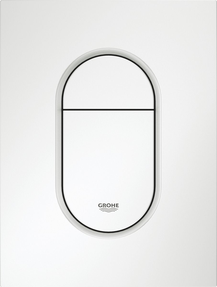 Grohe arena cosmopolitan s bedieningsplaat - 2-knops - wit