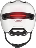 Abus fietshelm hud-y shiny white s - 51-55 cm - wit - geschikt voor gebruik op elektrische fietsen - stadsfietsen - 280 g