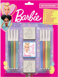 Barbie-Stempelset mit verschiedenen Motiven, 11-teilig.