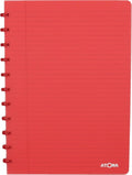 Atoma trendy schrift - a4 - 144 bladzijden - gelijnd - transparant rood - 1 stuk