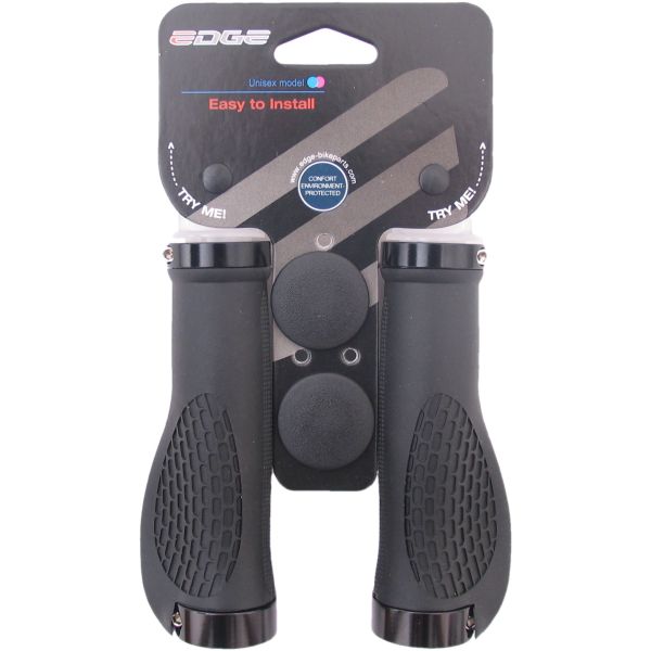 Edge Ergo City Lenkerset – 130 mm – Doppelter Sicherungsring – Schwarz