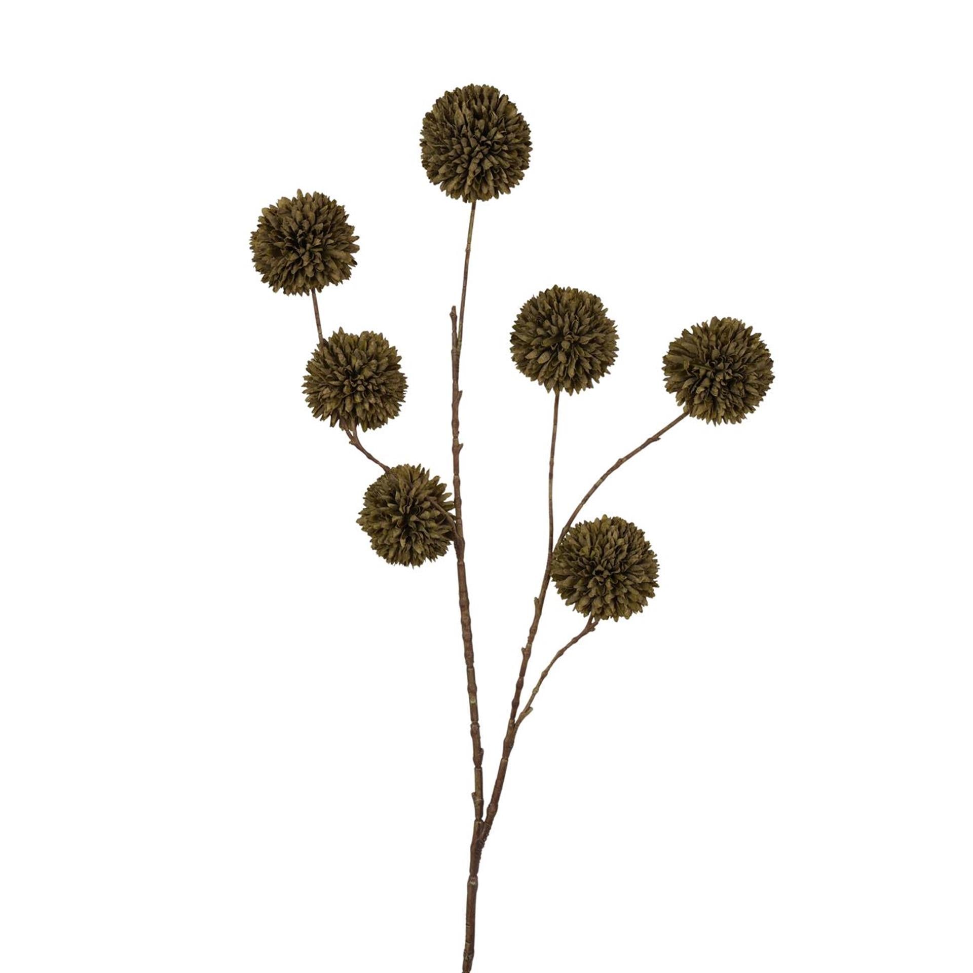 Roberts collection kunstbloem pompom 98cm dk green