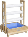 Klassischer Welt-Wasserspieltisch aus Holz mit Wasserfall