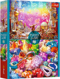 Trefl legpuzzel cosmos en kristallen 2x500 stukjes - kleurrijk puzzelplezier.