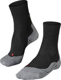 Falke ru4 wool anti-blaar wol functioneel materiaal hardloopsokken heren zwart - maat 39-41