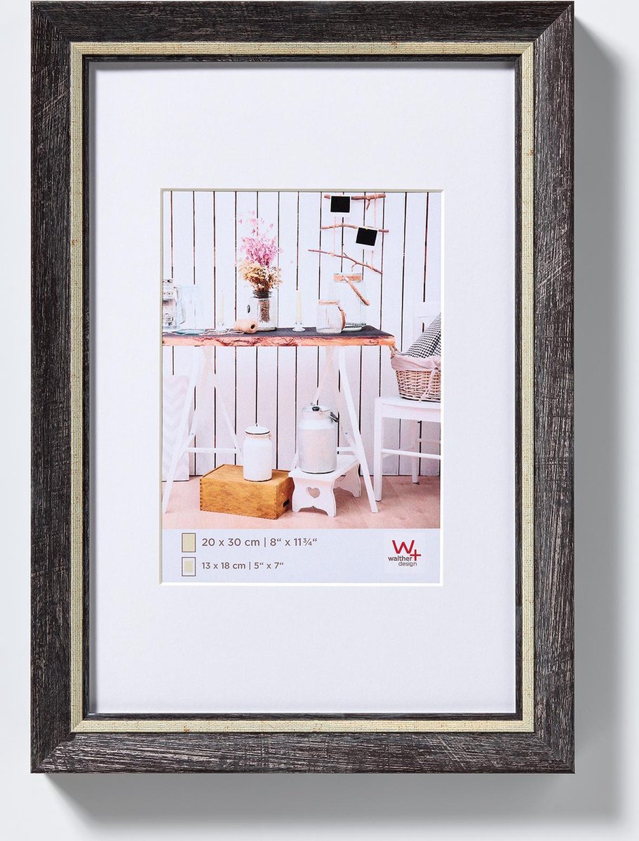 Walther chalet - fotolijst - fotoformaat 30x40 cm - zwart