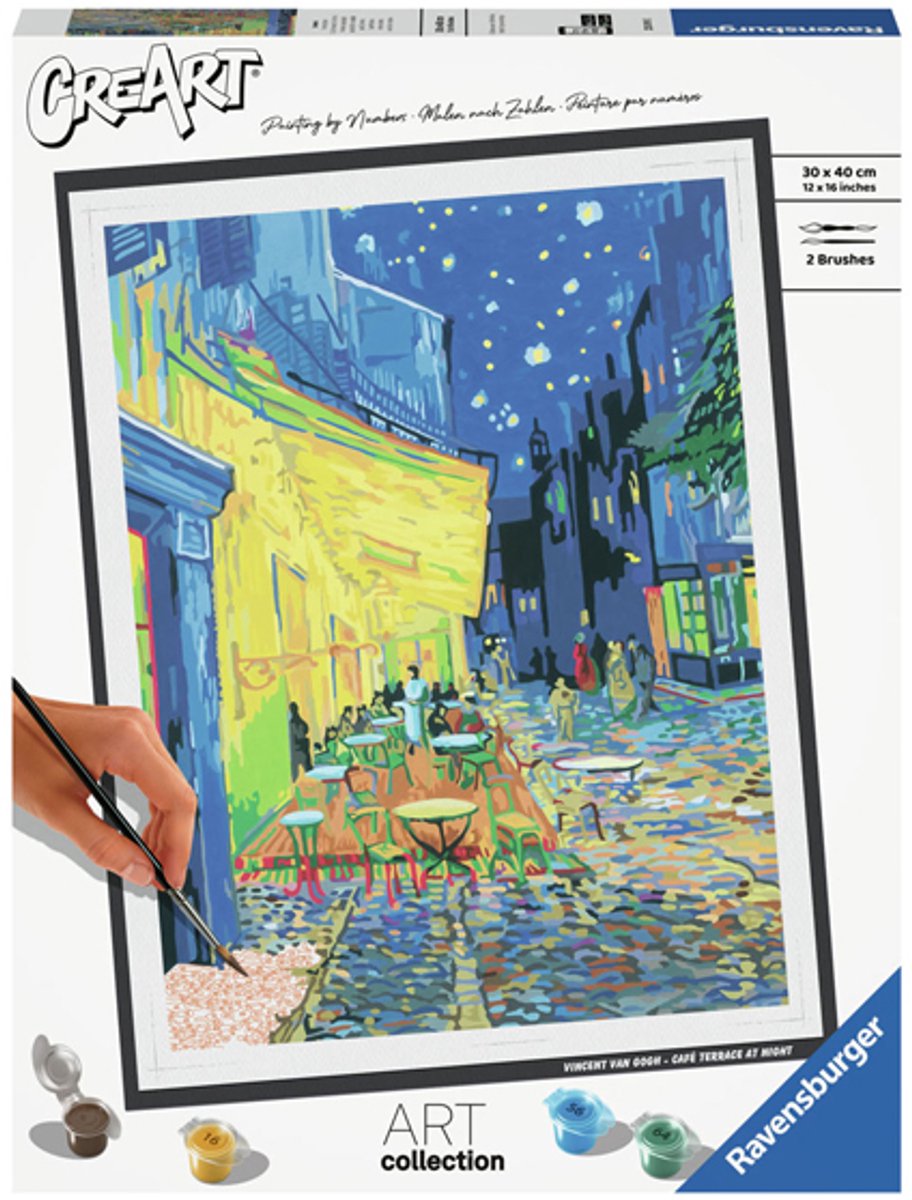 Ravensburger Creart Malen nach Zahlen - Caféterrasse Van Gogh