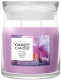 Yankee candle - wild orchid medium geurkaars - 50 branduren - 2 lonten