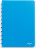 Atoma trendy schrift, ft a4, 144 bladzijden, geruit 5 mm, transparant turkoois