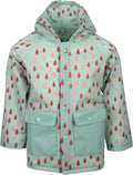 Ralka regenjas - kinderen - groen - maat 110 116 - met capuchon - 100% eva