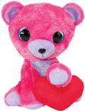 Lumo stars tactic - pluche - knuffelbeer puss - 24 cm - zacht pluche - grote ogen - fins design - valentijn cadeau - inclusief app met spelletjes