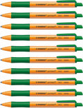 Stabilo pointball - balpen - navulbaar - groen - doos met 10 stuks