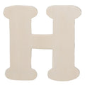 Darice • uitgesneden houten letter h 10,8cmx5mm
