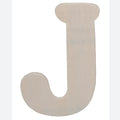 Darice • uitgesneden houten letter j 10,8cmx5mm