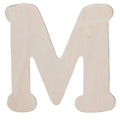 Darice • uitgesneden houten letter m 10,8cmx5mm