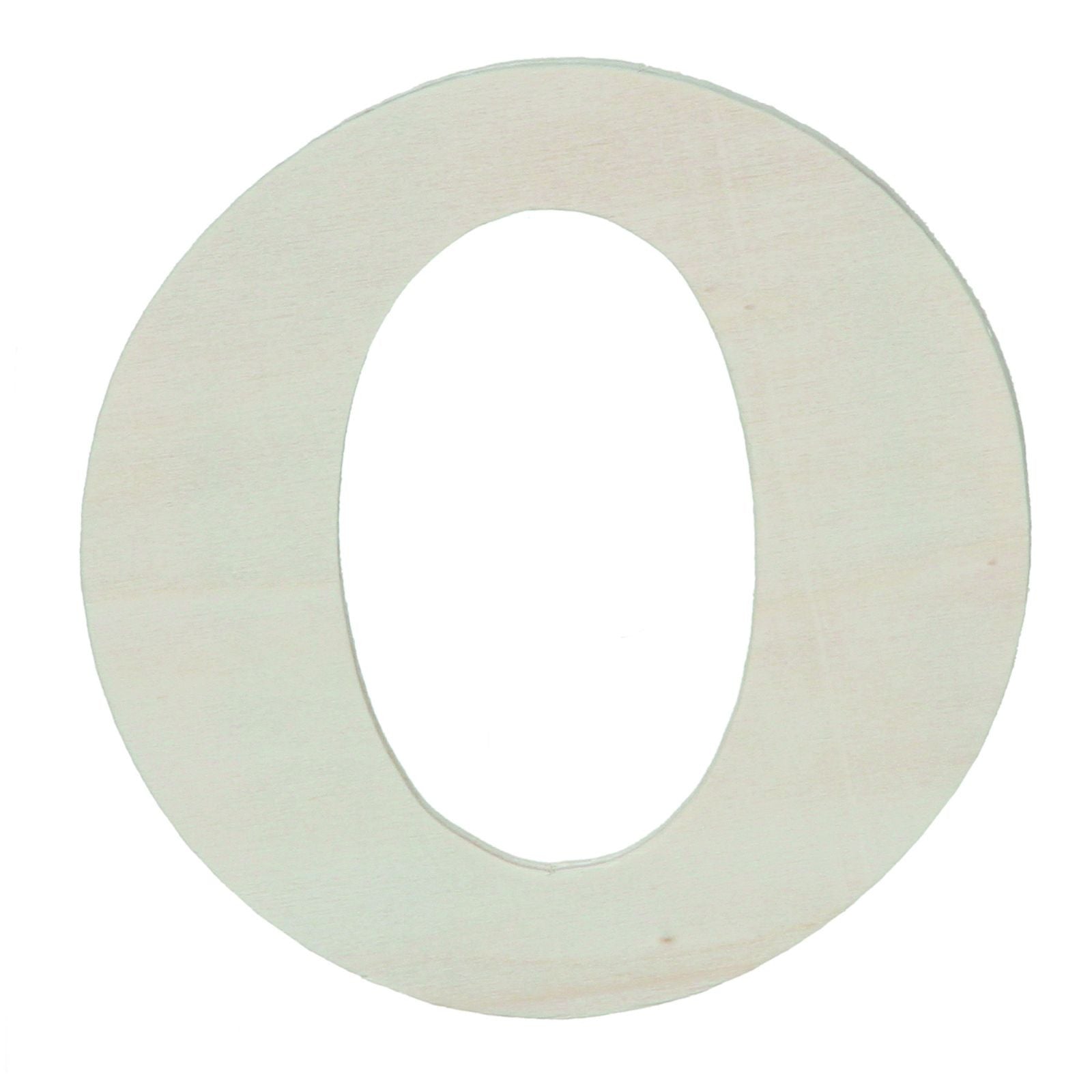 Darice • uitgesneden houten letter o 10,8cmx5mm