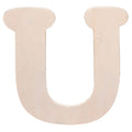 Darice • uitgesneden houten letter u 10,8cmx5mm