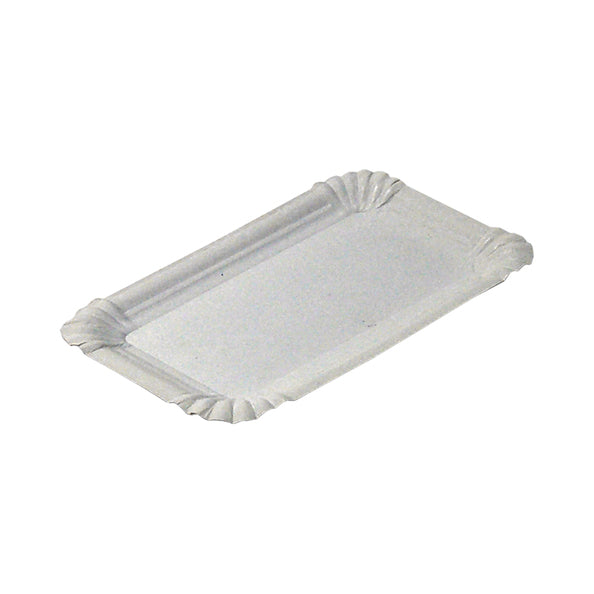 Kartonnen schaaltjes ongevoerd duplex wit 12x19cm (1000 stuks)
