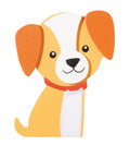 Darice • geschilderde houtvorm hond 9x7x0,5cm