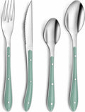 Amefa bestek bistro groen metaal (24 pcs)