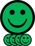 Smit visual magnetische smiley's basic groen (5 stuks)