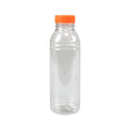 Fles rpet 500ml met oranje dop (125 stuks)