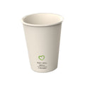 Reusable plastic koffiebeker blanco beige (400x180cc)