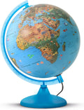 Arca wereldbol globe met ledverlichting - nederlandstalig - 25 cm