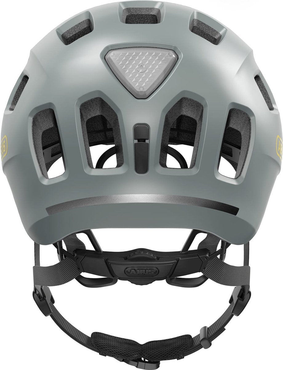 Abus fietshelm youn-i 2.0 cool grey m - 52-57 cm - grijs - geschikt voor gebruik op elektrische fietsen - stadsfietsen - 260 g
