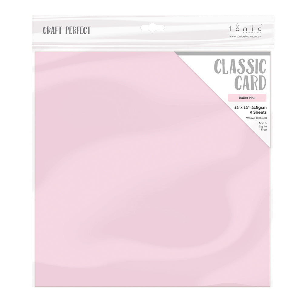 Craft perfect by tonic studios craft perfect • klassieke kaart 30,5x30,5cm 5pcs ballet pink