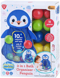 Playgo Badespielzeug-Aufbewahrung Pinguin mit Bällen - 11 cm groß.