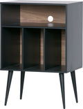 Woood james kastje - grenen - zwart noten - 83x60x44