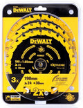 Dewalt dt10399-qz serie - tarcenset voor cirkelzagen - 24 tanden - 190mm diameter - voor hout en spijkers