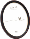 Deknudt frames fotolijst s100f9 - zwart bruin - ovaal - 13x18 cm