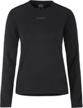 Craft adv essence ls tee 2 w dames sportshirt - zwart