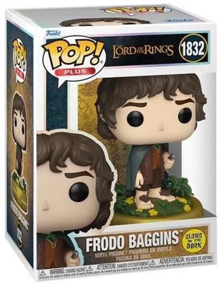 The lord of the rings pop plus: - frodo (glow in the dark) funko pop #1832