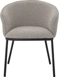 Bloomingville - cortone eetkamerstoel - grijs - polyester