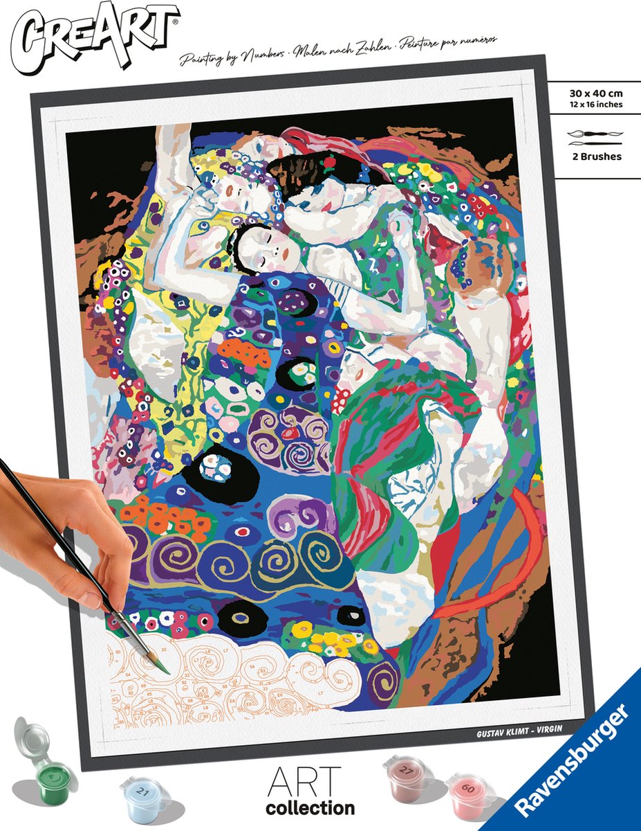 Ravensburger Kreart Gemälde bei Nummer - Jungfrau Klimt