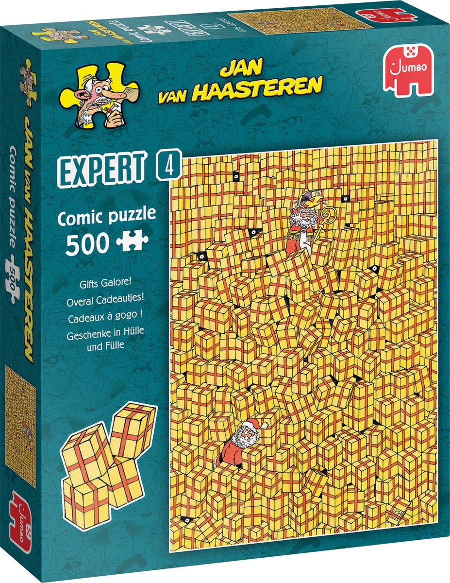 Jan Van Haasteren Puzzle - Experte 4 überall Geschenke, 500 Teile.