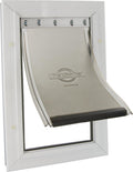 Staywell 640 hondenluik - tot 45 kg - aluminium - wit