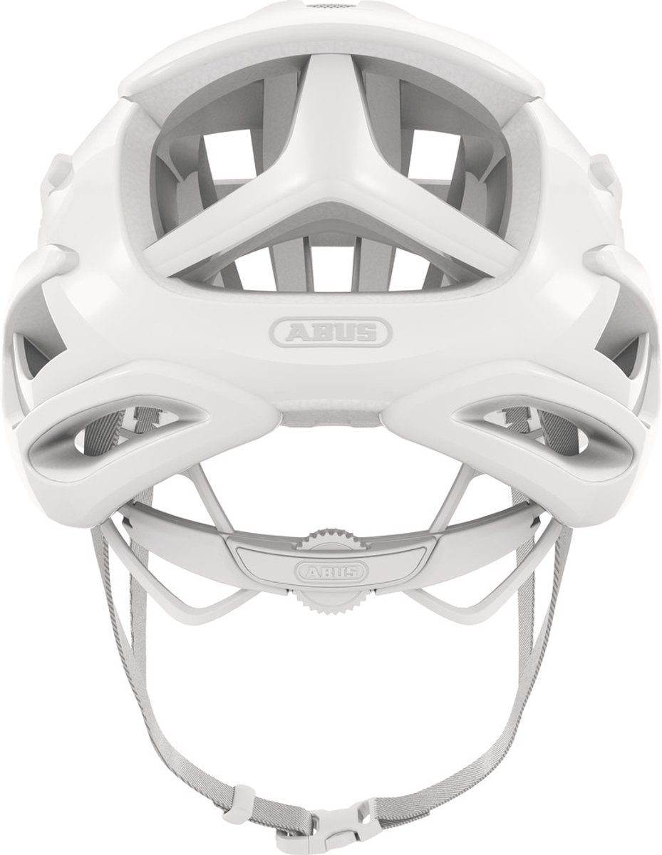 Abus fietshelm airbreaker pure white m - 52-58 cm - wit - geschikt voor gebruik op racefietsen - gravelbikes - 210 g