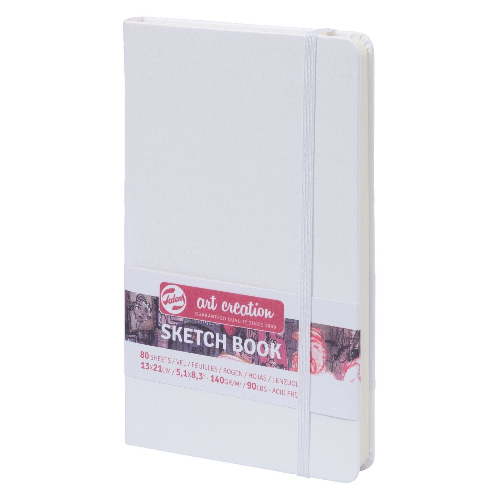 Talens art creation schetsboek wit 13 x 21 cm 140 g 80 vellen