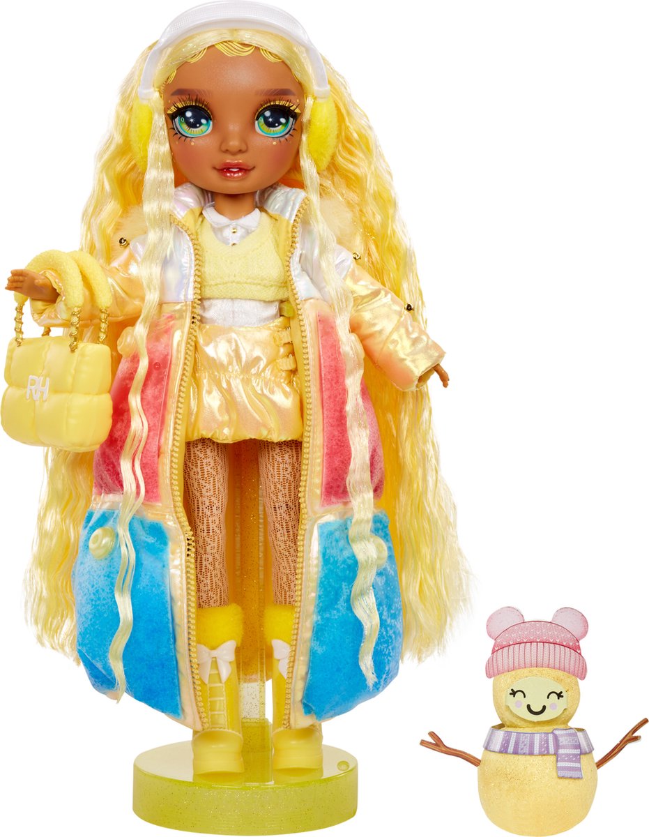 Rainbow high winter wonderland pop - sunny (geel)