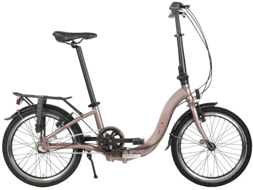 U.go Faltrad 20 Zoll 3V Low Entry Now i3, bordeauxrot-braun