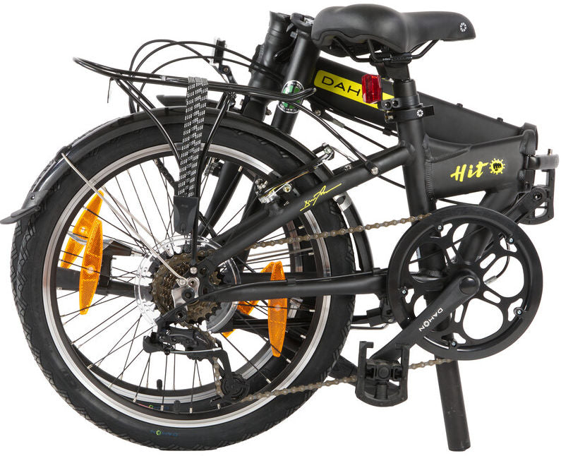Buzaglo dahon vouwfiets 20 hit 6 spd. derailleur v-brakes pitch (mat zwart)